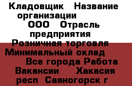 Кладовщик › Название организации ­ O’stin, ООО › Отрасль предприятия ­ Розничная торговля › Минимальный оклад ­ 17 200 - Все города Работа » Вакансии   . Хакасия респ.,Саяногорск г.